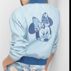 GAP Disney Minnie Tencel Bomber Jacket sz XL/12